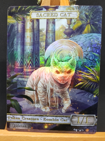 Foil Sacred Cat Embalmed Token